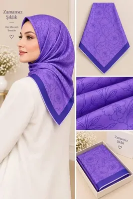 Genel Markalar soft eşarp mor rengi