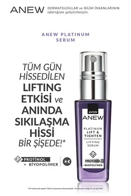 Avon Anew Platinum Lifting ve Sıkılaştırma Etkili Serum