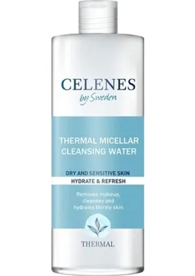 Celenes By Sweden 250 ml Thermal Misel Temizleme Suyu Kuru ve Hassas Ciltler İçin Arındırıcı Özellik