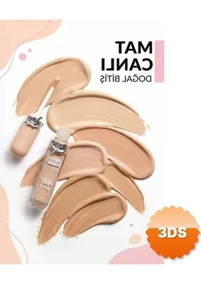 3D Sepetim 6 Li Mat Bitişli Fondöten Seti