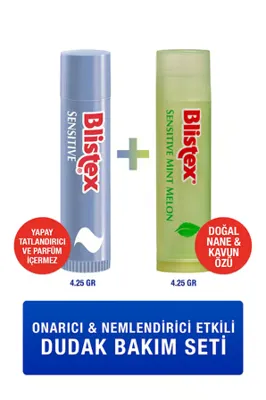Blistex Hassas Dudaklar Için Yoğun Bakım Sensitive - Sensıtıve Mınt Melon Nemlendirici Kurtarıcı Bakım