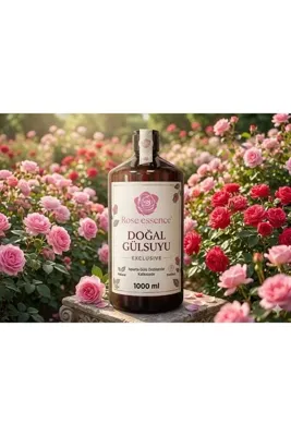 ROSE ESSENCE EXCLUSİVE Doğal Gül Suyu 1000 ml | Saf Gül Suyu | Yüz Toniği | Ferahlatıcı Cilt Bakımı
