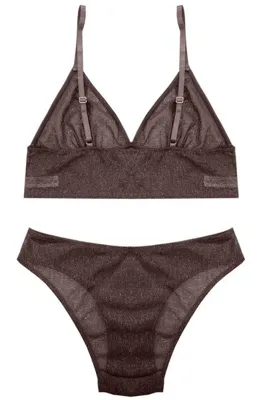 DEEP SECRET YILBAŞI KAHVERENGİ BAKIR SİMLİ BRALET TAKIM DS200581BRT