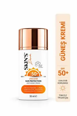 SKİN'SDERM Skins Derm Spf 50 Sun Protection Anti-aging Cream.