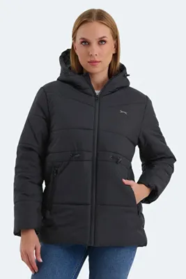 Slazenger CALLU Kadın Siyah Mont & Kaban