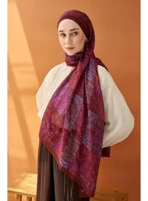 Silk Home Riva Şal Tencel Terra Bordo