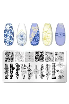 POP Beauty Nail Art Stampa Plakası, Stamper Desen Baskı Paleti POPBeauty2006