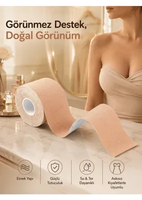 Uravas Store Uraselect Toparlayıcı Göğüs Bandı Şekillendirici Ten Rengine Uygun Esnek Hassas Ciltlere Uygun