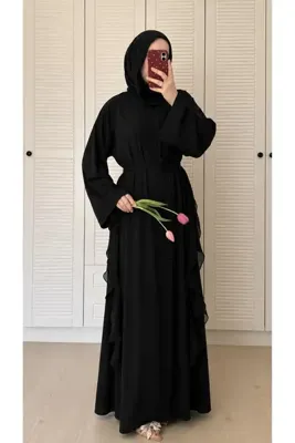 Marselline Siyah Masal Abaya