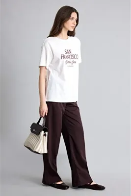 DeFacto Regular Fit Elastik Bağcıklı Bel Geniş Paça Pantolon G9199AX26AU