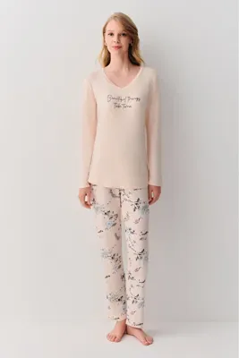 SUWEN Blossom Pijama Takımı