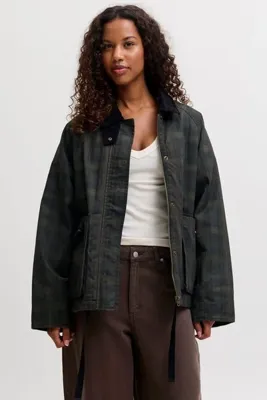 Jack & Jones Kadin Ispanyol Yaka Ekoseli Ceket - Ada