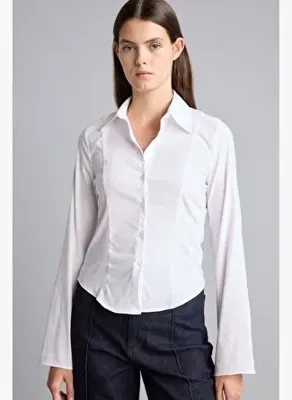 Defacto Fitted Poplin Uzun Kollu Gömlek F9434AX26AU