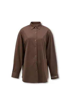 Matchy Matchy Kadın Espresso Hafif Dokulu Gömlek