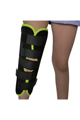 Genel Markalar Çocuk diz immobilizer 25 cm, pediatrik diz bacak sabitleyici, balenli dizlik (metal çubuklu)
