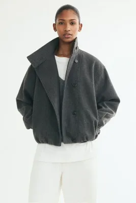 H&M Boru Yakalı Oversize Ceket