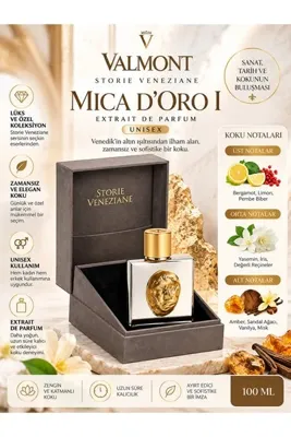 Valmont Mica D'Oro I Extrait de Parfum 100 ml – Kadın ve Erkek İçin Lüks Niş Unisex Parfüm