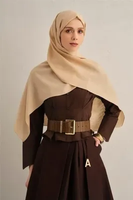 ARMİNE Şık Pamora Şal Bej Renkli Sıcak Tutucu Moda Aksesuarı Kadın Şal