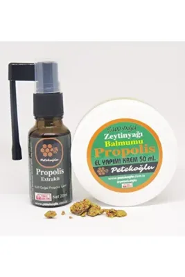 Petekoğlu (50ML) Doğal Onarıcı Besleyici Propolis Krem Propolis Ekstrakt Sprey (20ML) Ile Birlikte