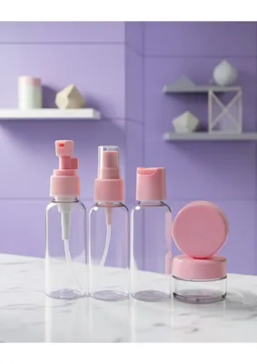 Astraltech Taşınabilir 5'li Seyahat Kozmetik Şişe Seti 30 ml Sızdırmaz