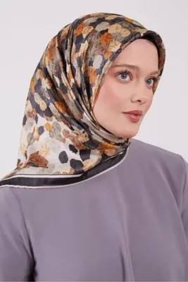 Levidor Yağlı Boya Batik Desen Işıltılı Kristal Eşarp