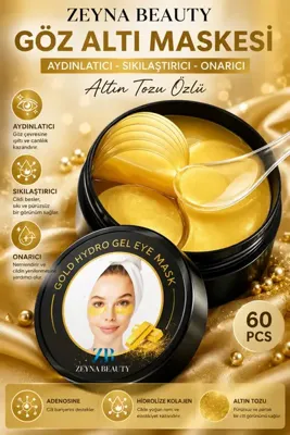 ZEYNABEAUTY Göz Altı Maskesi Aydınlatıcı Sıkılaştırıcı Ve Onarıcı Altın Tozu Özlü