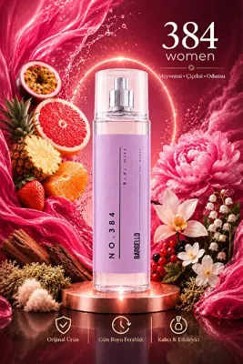 Bargello No:384 Ferah Çiçekli Kadın Vücut Spreyi 210 ml - Kalıcı Etki ve Cilt pH Dengesini Sağlayan Parfüm