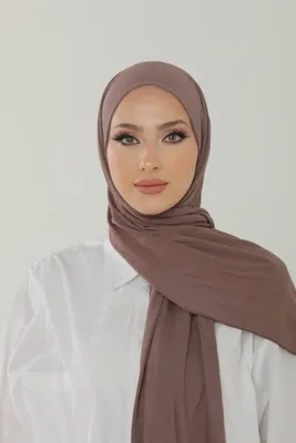Beyzak İncir  Penye Şal - Kadın Tesettür Jersey Hijab Lycra Shawl