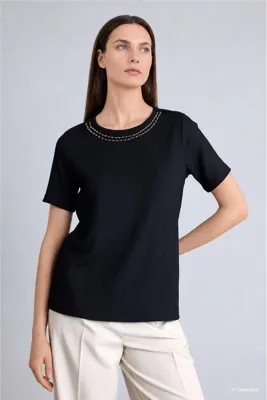 Defacto Regular Fit Kırışık Dokulu Baskılı Tişört