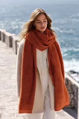 LAGRANZE Timeless Touch Knit Shawl Kadın Atkı Şal