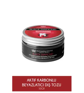 Arap Makyaj Dünyası Black Dıamond Aktif Karbon Diş Beyazlatma Tozu 50 gr