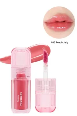 Korendy KOKOGAGA - Nyang Jelly Glow Tint #05 Peach Jelly - Kuşburnu Meyvesi Özlü Parlak Görünümlü Jel Dokulu Tint 4g