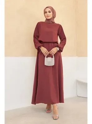 Vavinor Kolları Piliseli Etek Tunik Takım - Gül Kurusu