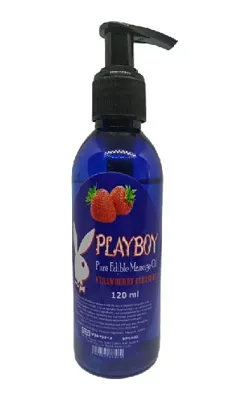 Kostore Playboy Pure Edible Çilekli Masaj Yağı Aromalı 120ml Masaj Yağı Gxmz - 120ml Pure Edible Massage Oil Strawberry Flavored Massage Oil