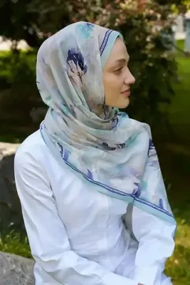 Madame Polo Prestige Leona Desen Şal - Mint