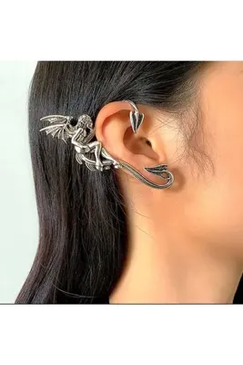 oldskoolbutik Demon Dragon Kıstırma Küpe
