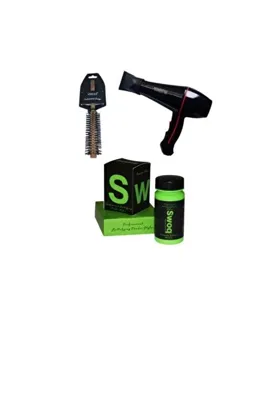 SWOQ Powertec Profesyonel Fön Makinesi Pudra Wax Fön Fırça