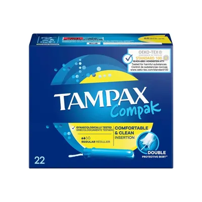 TAMPAX Compak Regular Aplikatörlü Tampon 22 Adet