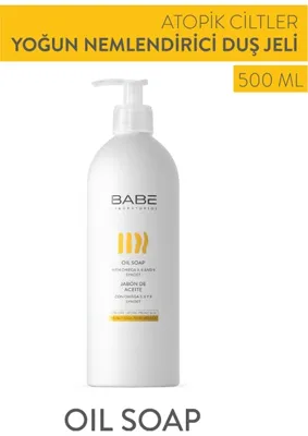 Babe Laboratorios Oil Soap 500ml - Çok Kuru Ciltler için Vücut Yıkama Yağı