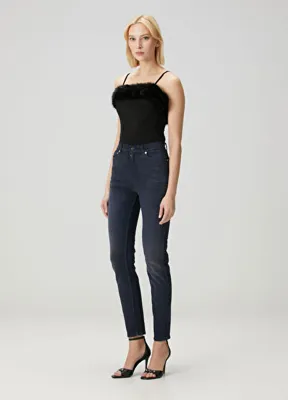 Balenciaga Lacivert Skinny Jean Pantolon