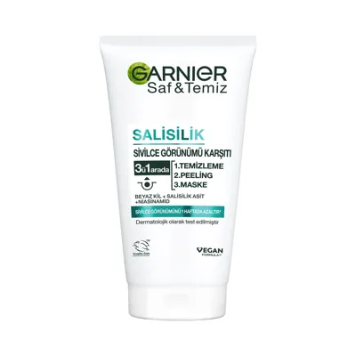 Garnier Saf&Temiz Siyah Nokta Karşıtı Kömürlü 3ü 1 Arada 150ml