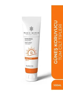 MAGİC WOMEN GÜNEŞ KREMİ Leke Karşıtı, Yüksek Korumalı, Aydınlık Veren Güneş Kremi – SPF 50 – 100 ml