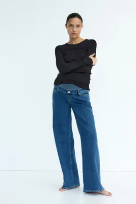 H&M MAMA Geniş Kot Pantolon