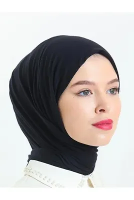 AURRARİ Siyah Kadın Penye Şal
