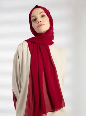 Pure Scarfs Şifon Şal - Vişne - Pure Scarfs
