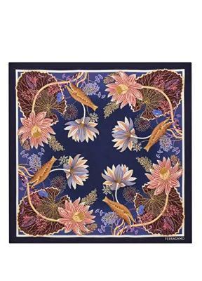 Ferragamo Water Lilies Kadın İpek Fular