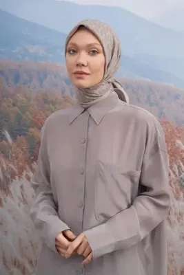 ARMANDA Cotton Monogram A Desen Eşarp - Taş