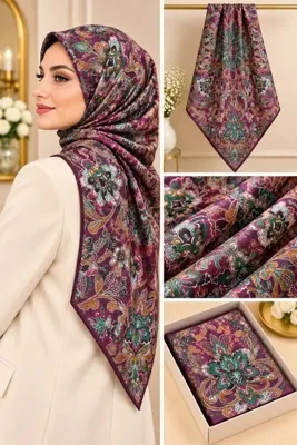 Genel Markalar etnikdesen bordo soft eşarp