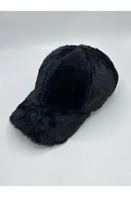 GONCA ŞAPKA Kadın Kışlık Peluş Şapka Kep Trendy Baseball Cap