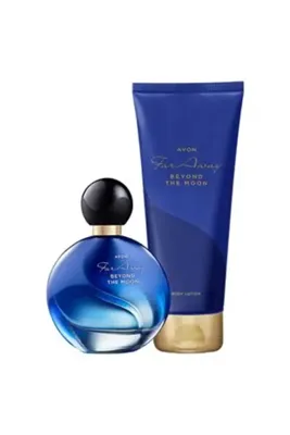 Avon ( KİL MASKESİ HEDİYE ) Far Away Beyond Moon EDP 50 ml Kadın Parfüm Seti ( 1 ADET )